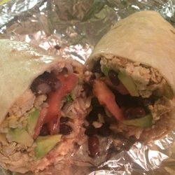 Freddy's Wings and Wraps - Black bean special wrap with grilled chicken