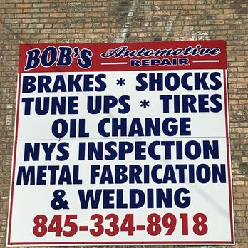 Bob's Automotive Repair - Their sign - Tires Near Me - Kingston, New York Bob's Automotive Repair - Their sign - Tires Near Me - Kingston, New York