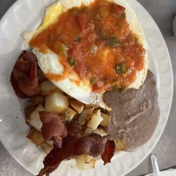 Maria's Eatery - Huevos Rancheros breakfast plate!