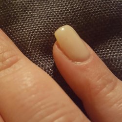 Magic Nails - Gary dust in polish and misshapen.