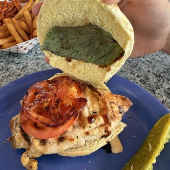 The Oar - Chicken caprese without the mozzarella - Seafood Near Me - Block Island, Rhode Island