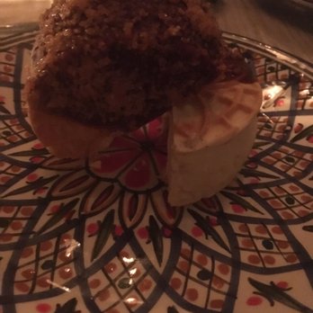 Byblos Miami - Special pizelle dessert with baklava ice cream - Mediterranean Near Me - Miami Beach, Florida