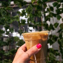 Reverie Coffee - Iced lavender latte with coconut milk