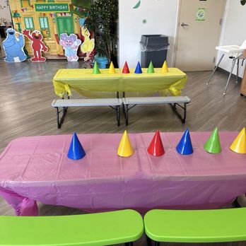 Slothy’s Playhouse - Little tables perfect for kids. So cute!!! - Indoor Playcenter Near Me - Hollywood, Florida Slothy’s Playhouse - Little tables perfect for kids. So cute!!! - Indoor Playcenter Near Me - Hollywood, Florida