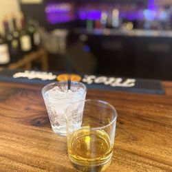 Bulleit Rye neat w/soda back