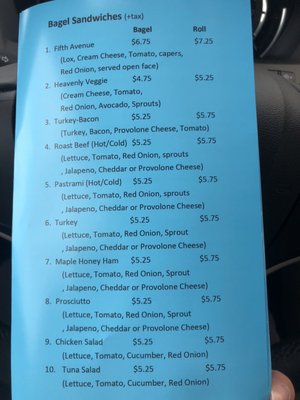 Menu photo 7 5th Ave Bagelry Los Alamitos, CA Menu photo 7 5th Ave Bagelry Los Alamitos, CA