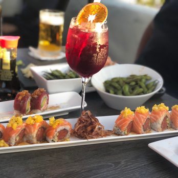 Yummy Sushi - Red Passion drink, Tropical Pink Roll, Spicy Garlic Edamame - Sushi Bars Near Me - Coronado, California Yummy Sushi - Red Passion drink, Tropical Pink Roll, Spicy Garlic Edamame - Sushi Bars Near Me - Coronado, California
