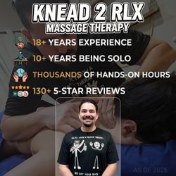 Knead 2 Rlx Massage Therapy - As of 2026