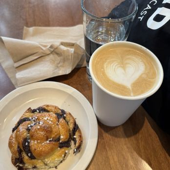 Rustica Bakery - Lavender honey latte.   Chocolate hazelnut danish - Bakeries Near Me - Edina, Minnesota