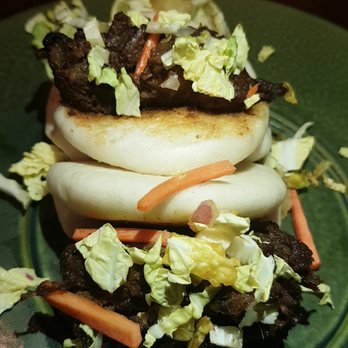 Hemisphere Restaurant - Kalbi short rib "sliders": messy presentation, but delicious - Seafood Near Me - Orlando, Florida Hemisphere Restaurant - Kalbi short rib "sliders": messy presentation, but delicious - Seafood Near Me - Orlando, Florida