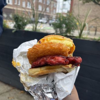 Kasama - Breakfast sandwich with hash brown - Filipino Near Me - Chicago, Illinois