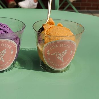 Two Roosters Ice Cream - Ube and Thai - Ice Cream & Frozen Yogurt Near Me - Raleigh, North Carolina