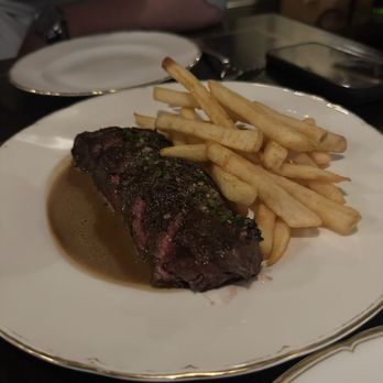 Pasjoli - Steak frites, loved the rare side of medium rare and well seasoned fries. Big portion of steak! - French Near Me - Santa Monica, California Pasjoli - Steak frites, loved the rare side of medium rare and well seasoned fries. Big portion of steak! - French Near Me - Santa Monica, California