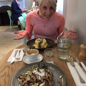 Photo of The Kettle Black - South Melbourne Victoria, Australia. Mushroom toast and pulled pork brekkie #yelpeatsNYC