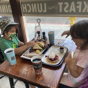 Corner Bakery Cafe - Breakfast with pancakes and sandwich. - Coffee & Tea Near Me - San Diego, California Corner Bakery Cafe - Breakfast with pancakes and sandwich. - Coffee & Tea Near Me - San Diego, California