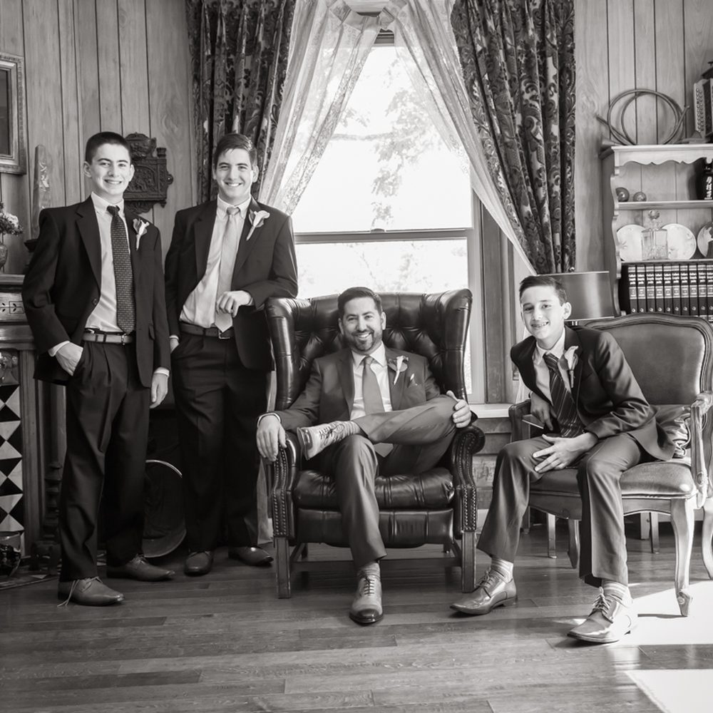 Boys in the mansion at Elliston Vineyards on 5-21-17.