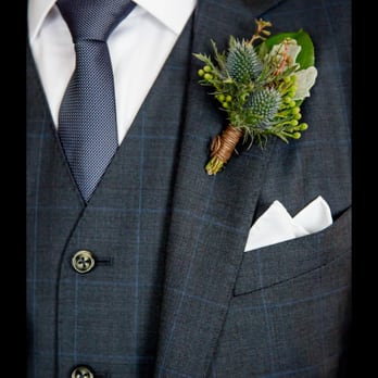 Anna Held Floral Studio - Green boutonniere by Anna Held - Florists Near Me - Chicago, Illinois