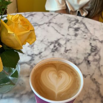 Nirvana Soul Coffee - Honey Lavender Hot Latte - Coffee & Tea Near Me - Cupertino, California