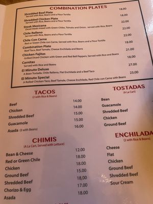 Menu photo 5 El Minuto Cafe Tucson, AZ Menu photo 5 El Minuto Cafe Tucson, AZ