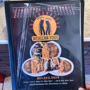 Los Charritos - Menú front - Mexican Near Me - Winchester, California Los Charritos - Menú front - Mexican Near Me - Winchester, California