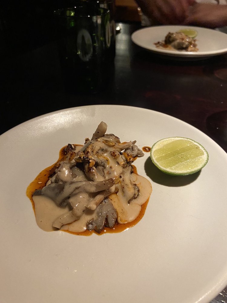 Our fave course!! The mushrooms with southwestern spices and topped