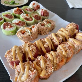 RYU SUSHI - Today's presentation. Looks nasty and 10 pounds of crab meat! Not appealing. - Sushi Bars Near Me - Temecula, California