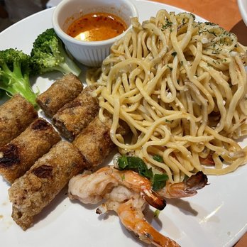 Perilla - Must order garlic noodles with shrimp and imperial rolls (pork rolls) - Vietnamese Near Me - San Francisco, California Perilla - Must order garlic noodles with shrimp and imperial rolls (pork rolls) - Vietnamese Near Me - San Francisco, California