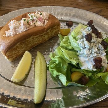 City Post Chophouse - Lobster Roll with wedge salad instead of fries - Steakhouses Near Me - Georgetown, Texas