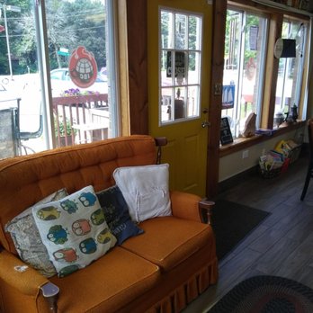 He Brews Coffee Shop - Love seat and front door. - Coffee & Tea Near Me - Winthrop Harbor, Illinois He Brews Coffee Shop - Love seat and front door. - Coffee & Tea Near Me - Winthrop Harbor, Illinois