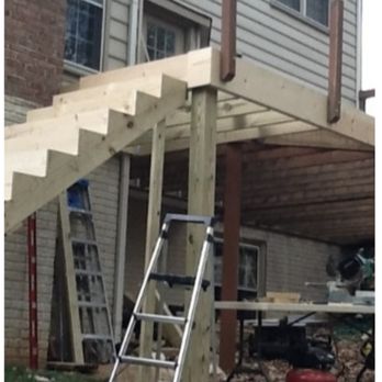 Total Home Pros - New stair and patio build during - Decks & Railing Near Me Total Home Pros - New stair and patio build during - Decks & Railing Near Me
