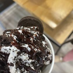 Créme Shack - Cookie Monster - Oreo Cookie Toppings: Whipped cream, chocolate syrup, Oreo crumbles and Oreo