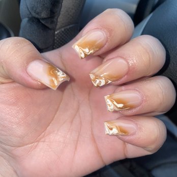 Pavilion Nails - Latte art (marble) - Nail Salons Near Me - Alpharetta, Georgia