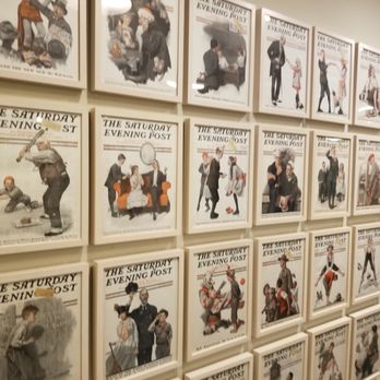 Norman Rockwell Museum - Wall of fame - iconic magazine covers by Rockwell - Museums Near Me - Stockbridge, Massachusetts