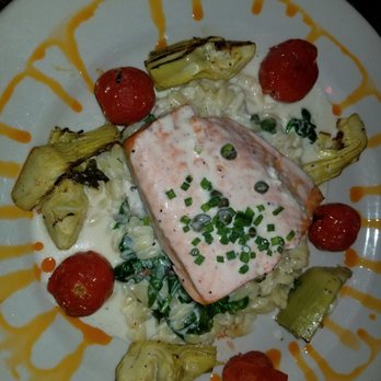 Bella Monica - Salmon with Orzo - Italian Near Me - Raleigh, North Carolina