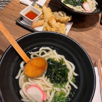 Udon Lab - Plain Udon and Tempura Platter - Noodles Near Me - New York, New York Udon Lab - Plain Udon and Tempura Platter - Noodles Near Me - New York, New York