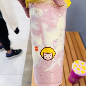 Happy Lemon - Strawberry Shortcake / Dragon Fruit Yakult Smoothie - Bubble Tea Near Me - Richmond, California