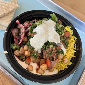 Shwarma Shack - a bowl of food on a tray - Mediterranean Near Me - Denver, Colorado
