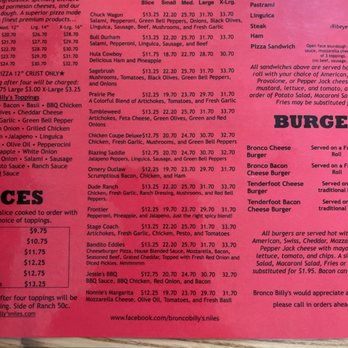 Bronco Billy's Pizza Niles - Pizza Near Me - Fremont, California