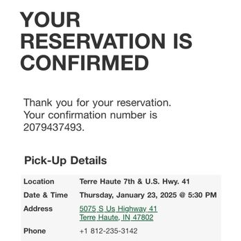 Enterprise Rent-A-Car - Reservation Confirmation - Car Rental Near Me - Terre Haute, Indiana Enterprise Rent-A-Car - Reservation Confirmation - Car Rental Near Me - Terre Haute, Indiana