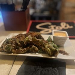 Grotto Wood Fired Grill and Wine Cave - Fried Brussels sprouts