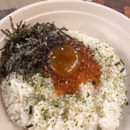 Cured Egg and Ikura Over Rice Cured Egg and Ikura Over Rice