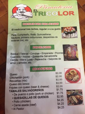 Menu photo 2 El Tricolor Bakery Las Vegas, NV