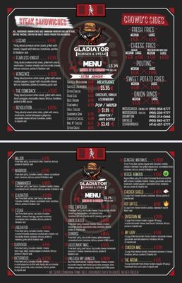 Menu photo 2 Gladiator Burger & Steak Scarborough, ON