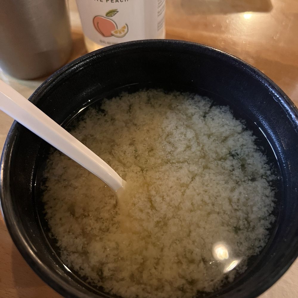Akino - Miso Soup   Ig: feed_ally - Sushi Bars Near Me - Elmhurst, New York