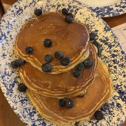 Lemon blueberry buttermilk pancakes
