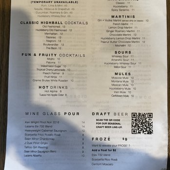 elevation 3330 - Drink menu - Pubs Near Me - Great Falls, Montana elevation 3330 - Drink menu - Pubs Near Me - Great Falls, Montana
