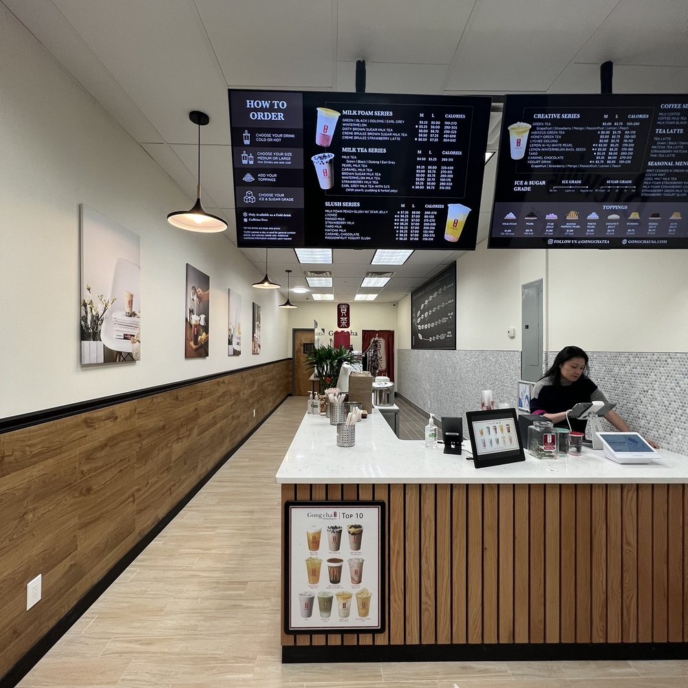 Gong Cha - Plainview - a woman sitting at a counter - Bubble Tea Near Me - Plainview, New York Gong Cha - Plainview - a woman sitting at a counter - Bubble Tea Near Me - Plainview, New York