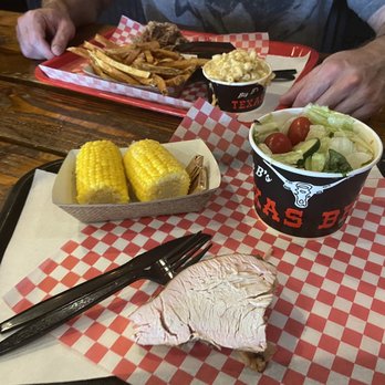 Big B's Texas BBQ - Smoked Turkey, corn & salad. - Barbeque Near Me - Henderson, Nevada