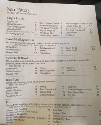 Menu photo 4 Nam Eatery Houston, TX Menu photo 4 Nam Eatery Houston, TX