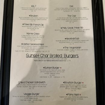 Sunset Grill - Menu - Bars Near Me - Gig Harbor, Washington Sunset Grill - Menu - Bars Near Me - Gig Harbor, Washington